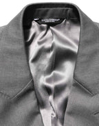 Dolce & Gabbana Gray MARTINI Slim Fit Formal 2Piece Men Suit