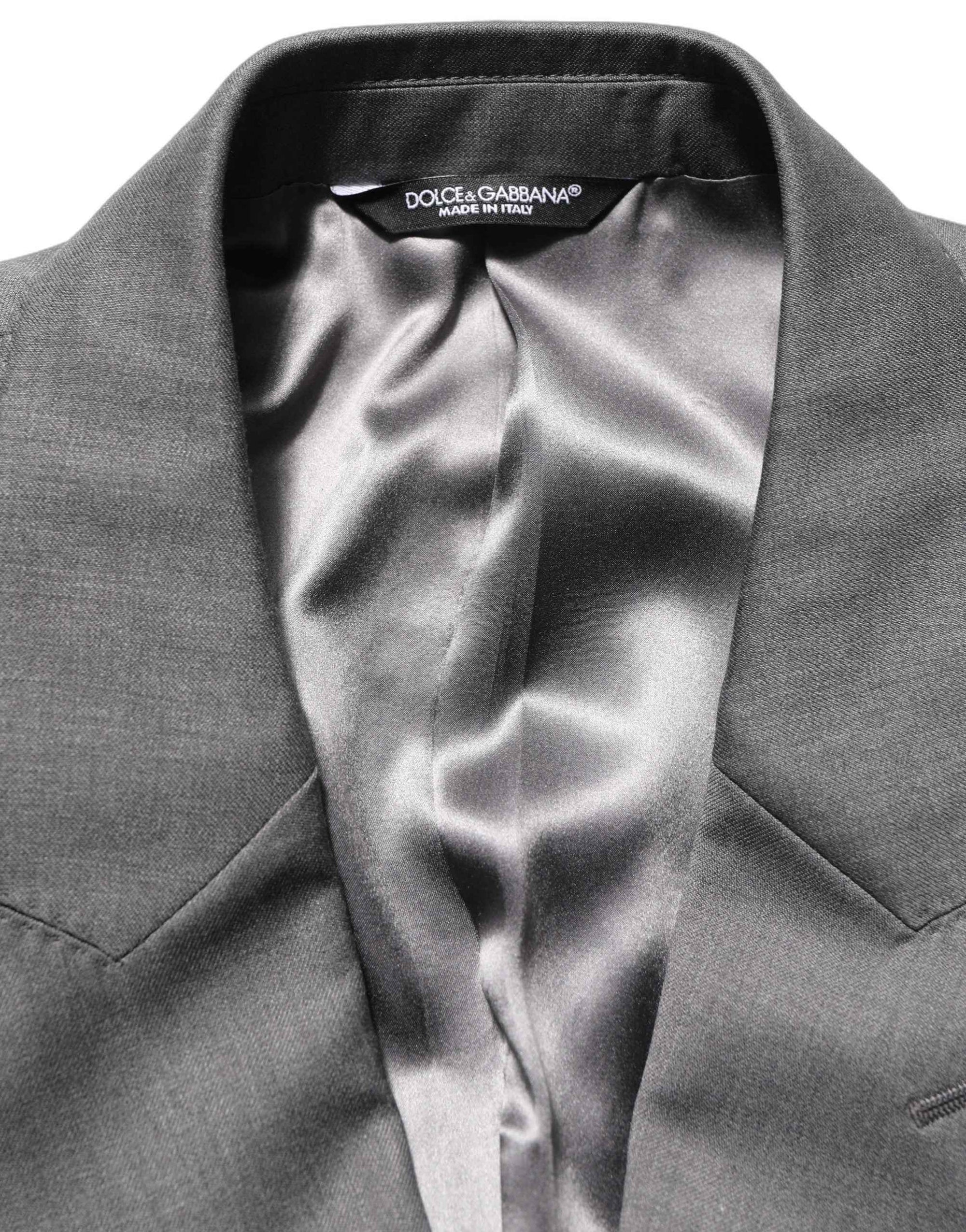 Dolce & Gabbana Gray MARTINI Slim Fit Formal 2Piece Men Suit