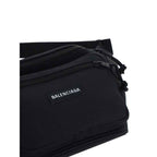 Balenciaga Black Polyester Clutch Bag