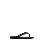 Balenciaga Black Polyester Flat Sandals