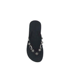 Balenciaga Black Polyurethane Flip-Flop Sandals