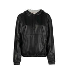 Saint Laurent Black Leather Tank Tops