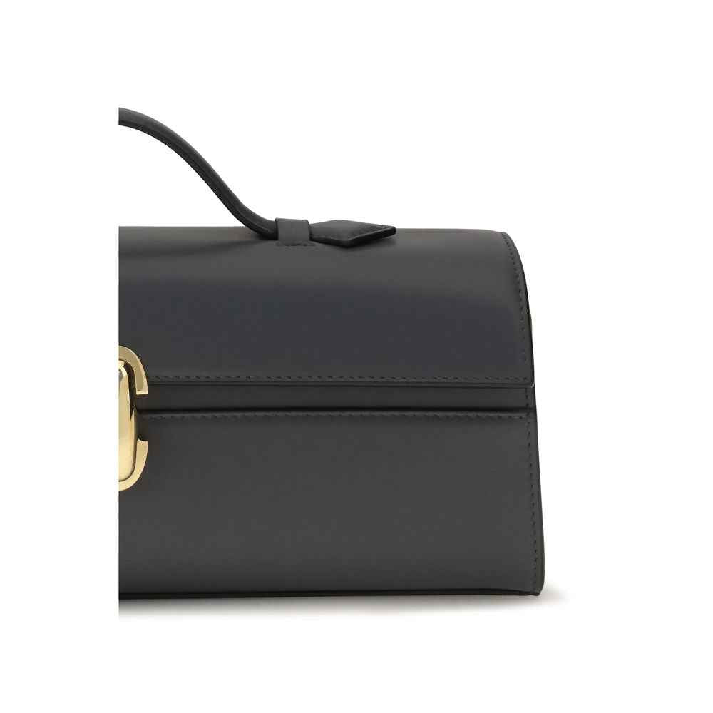 Savette Gray Calf Leather Bos Taurus Shoulder Bag