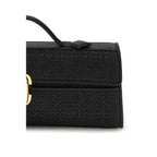 Savette Black Raffia Handbag