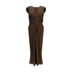 Marni Brown Silk Casual Dress