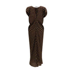 Marni Brown Silk Casual Dress