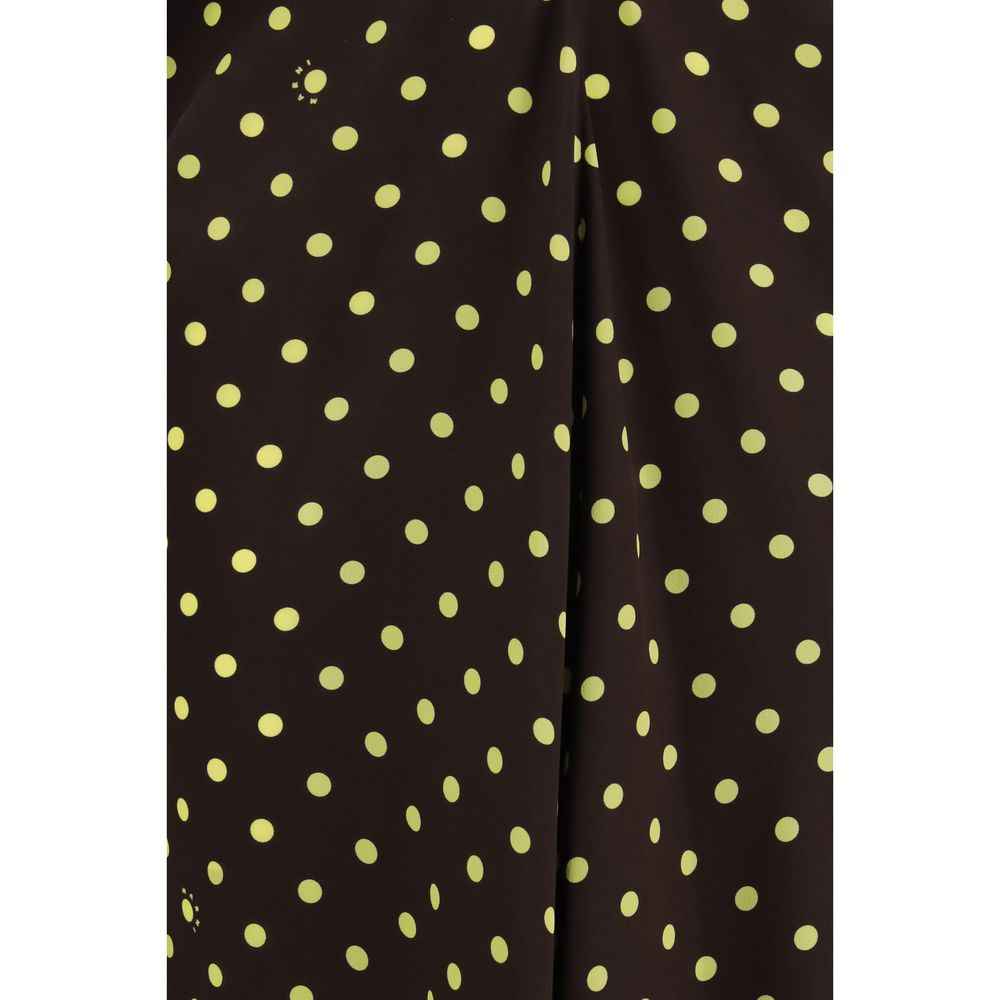 Marni Brown Silk Casual Dress