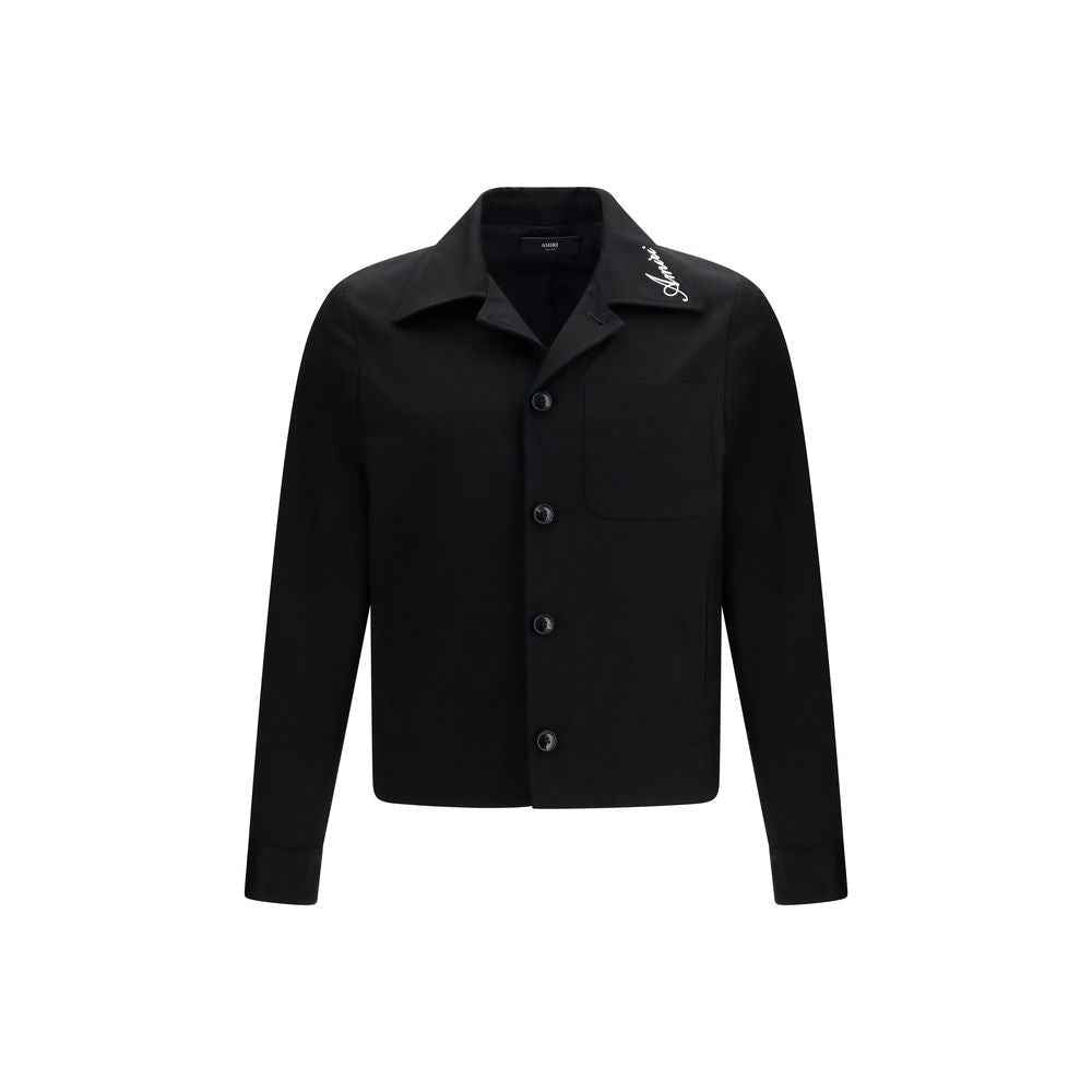 Amiri Black Cotton Full-Length Jacket