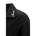 Amiri Black Cotton Full-Length Jacket