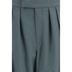 Chloé Bicolor Wool Oves Aries Dress Pants