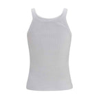 Fendi White Cotton Tank Tops