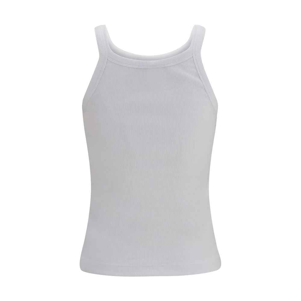 Fendi White Cotton Tank Tops