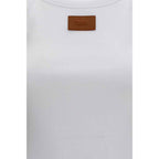 Fendi White Cotton Tank Tops