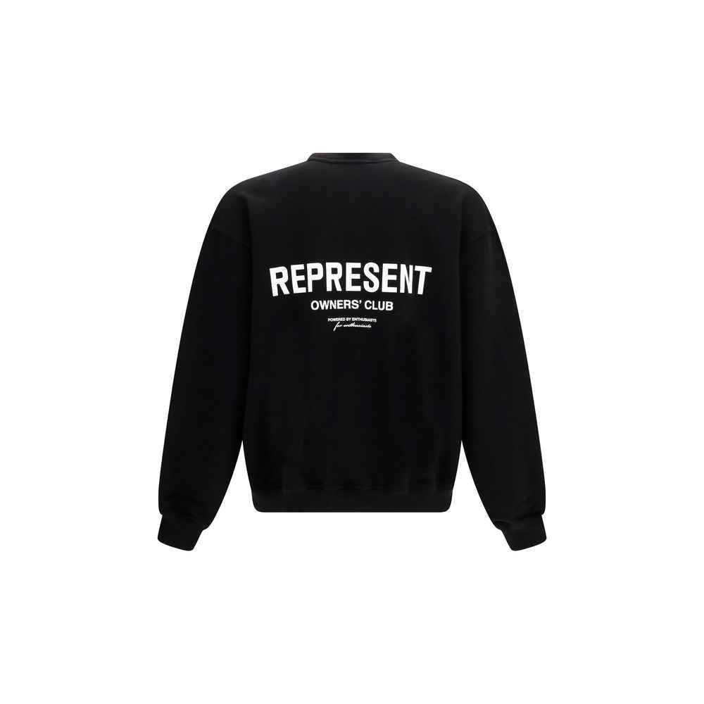 Represent Black Cotton Sweatshirt