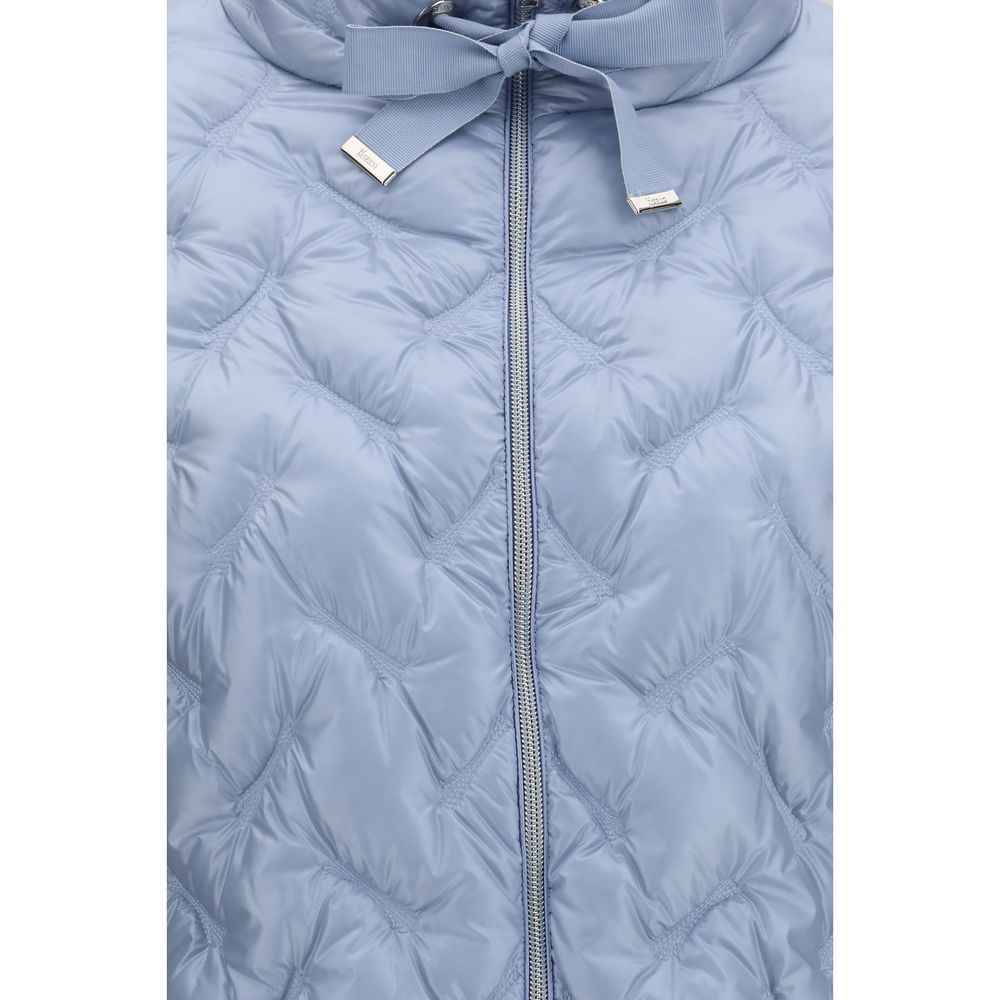 Herno Blue Polyester Full-Length Jacket