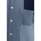 Laneus Blue Cotton Sweatshirt