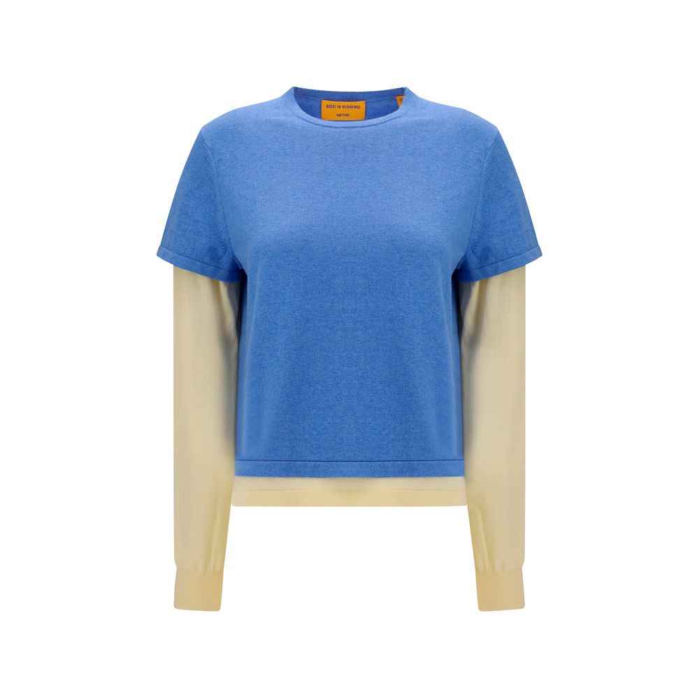 Guest in Residence Blue Cotton Sweatshirt