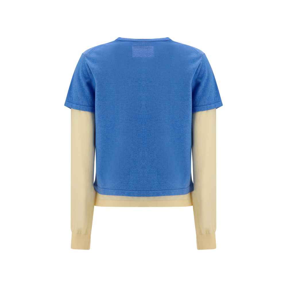Guest in Residence Blue Cotton Sweatshirt