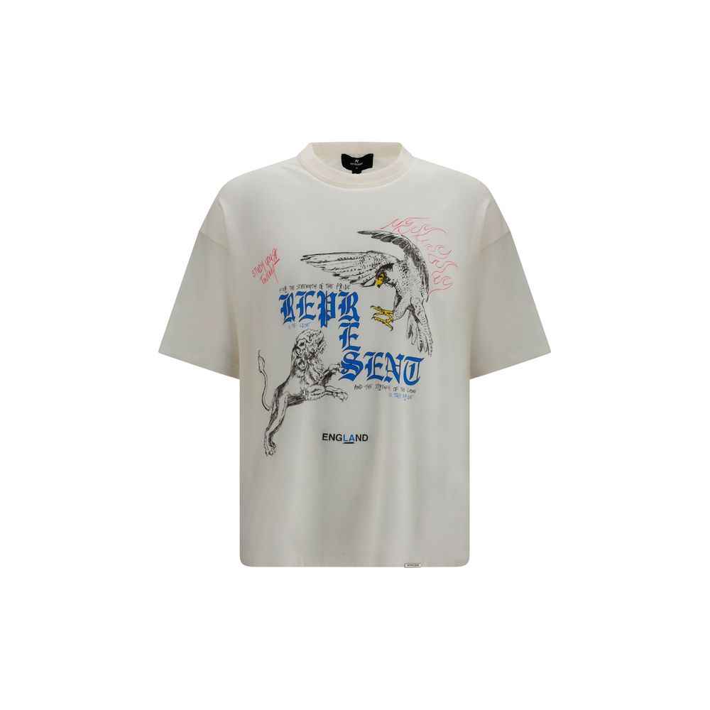 Represent Beige Cotton T-Shirt