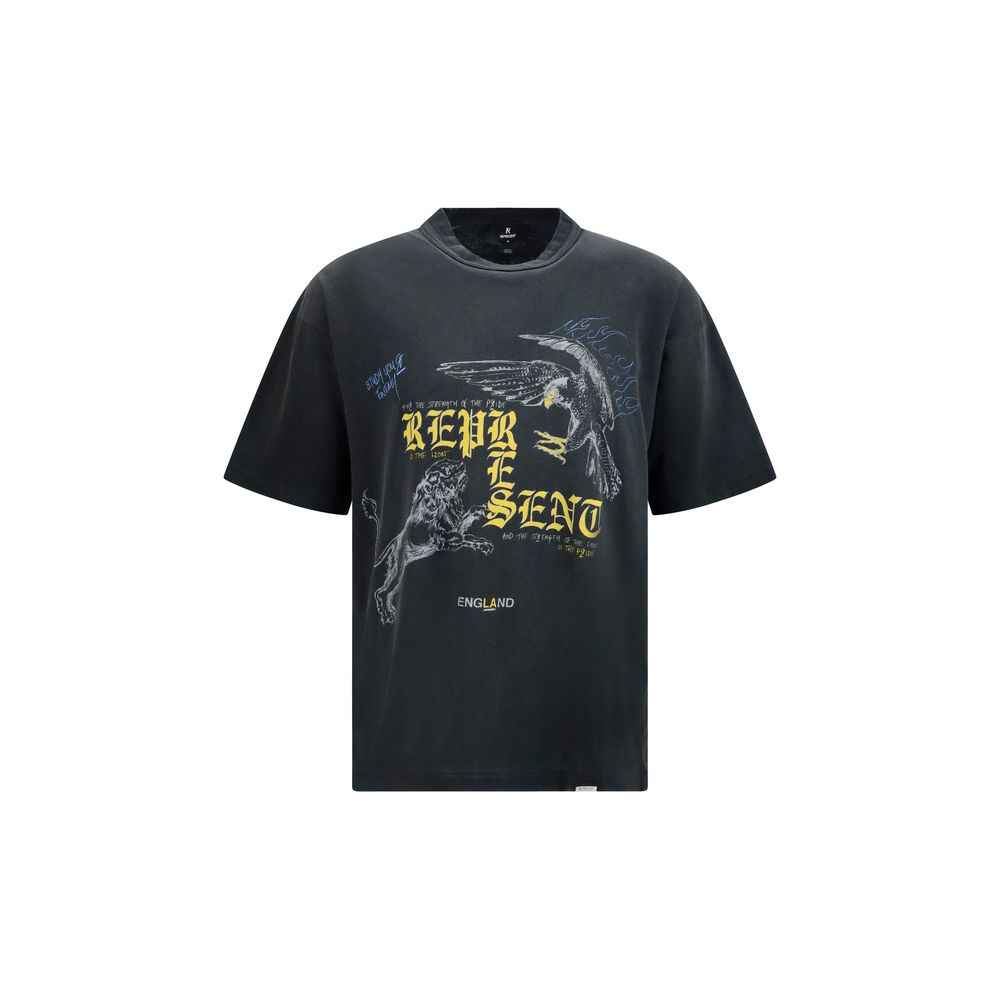 Represent Black Cotton T-Shirt