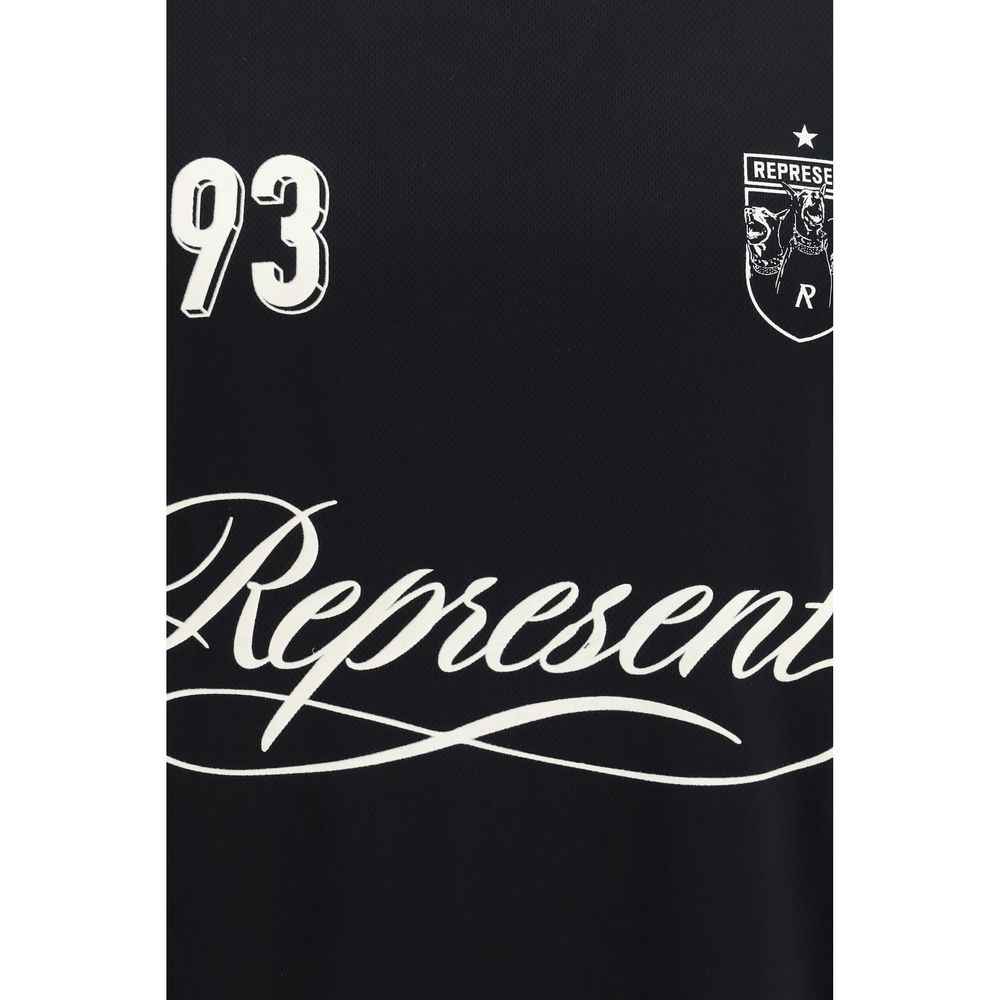 Represent Black Polyester T-Shirt