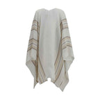 Brunello Cucinelli Beige Linen Poncho