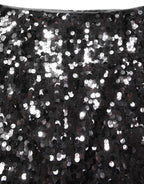 Dolce & Gabbana Brown Sequinned Embellished Pencil Cut Skirt