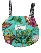 Dolce & Gabbana Multicolor Silk Vegetable Print Cropped Top