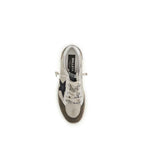 Golden Goose White Calf Leather Bos Taurus Low Top Sneakers