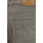 Brunello Cucinelli Bicolor Cotton Jeans Denim