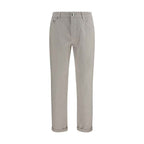 Brunello Cucinelli White Cotton Jeans Denim