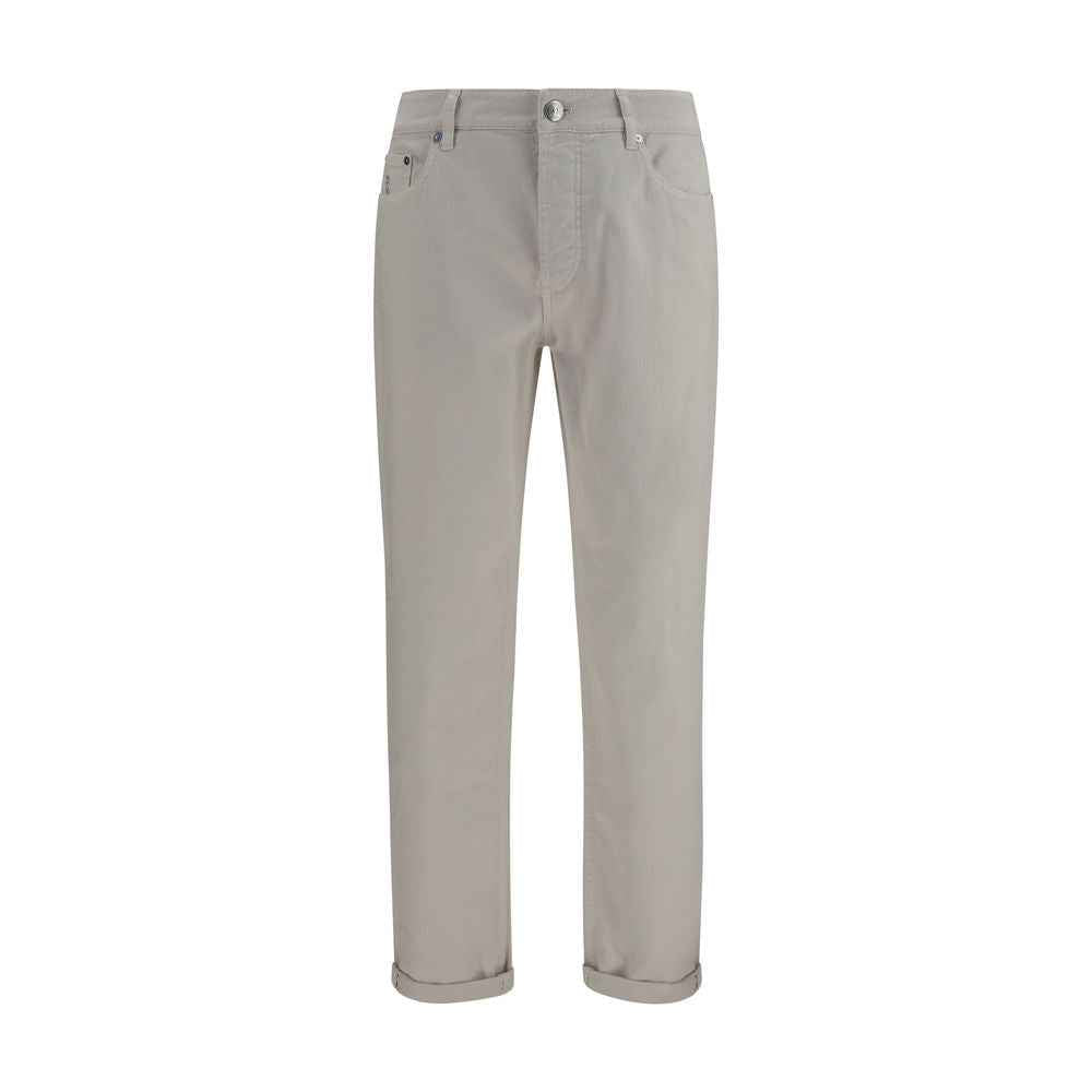 Brunello Cucinelli White Cotton Jeans Denim