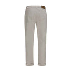 Brunello Cucinelli White Cotton Jeans Denim