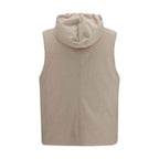 Brunello Cucinelli Beige Wool Oves Aries Sleeveless Jacket