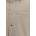 Brunello Cucinelli Beige Wool Oves Aries Sleeveless Jacket