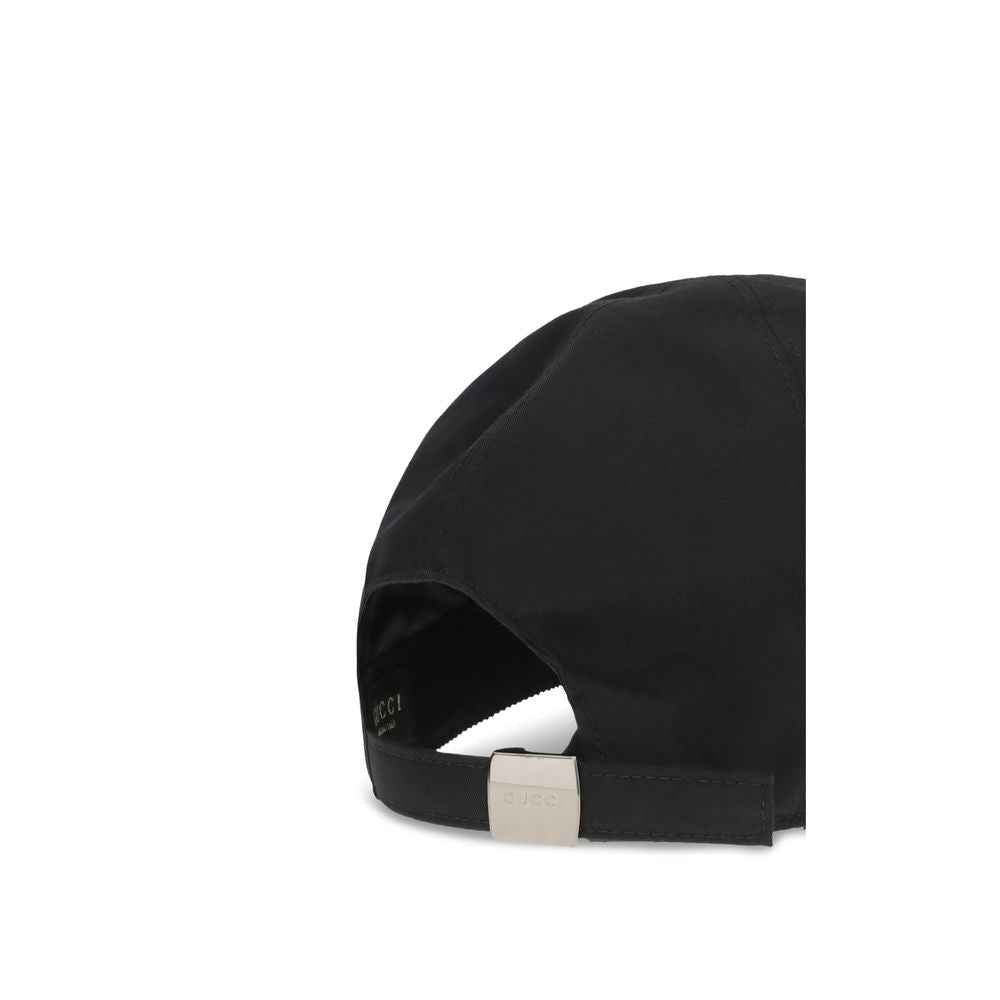 Gucci Black Cotton Cap (Baseball Hat)