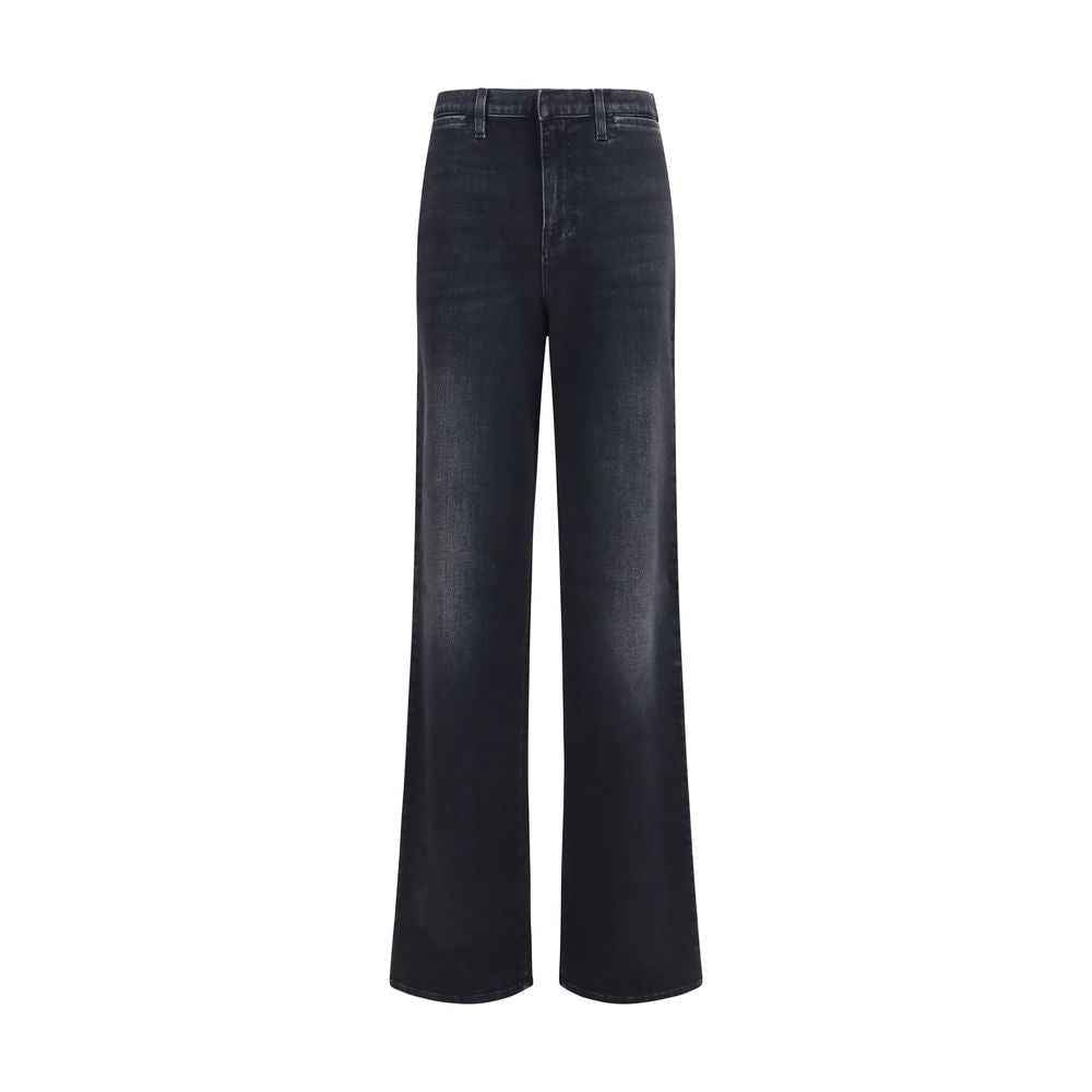 Gucci Black Cotton Straight-Leg Jeans