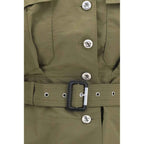 Alexander McQueen Bicolor Cotton Full-Length Jacket