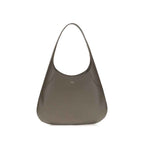 Khaite Gray Calf Leather Bos Taurus Handbag