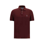 Brunello Cucinelli Bordeaux Cotton Shirt