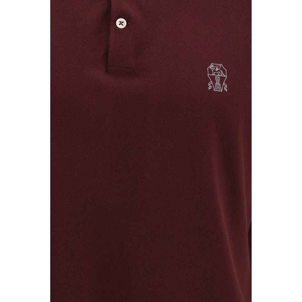 Brunello Cucinelli Bordeaux Cotton Shirt