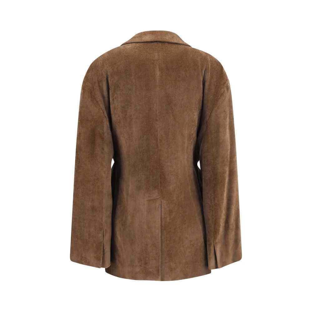Brunello Cucinelli Brown Viscose Full-Length Jacket