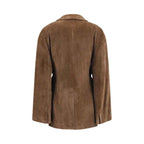 Brunello Cucinelli Brown Viscose Full-Length Jacket