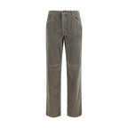 Brunello Cucinelli Bicolor Cotton Casual Pants