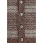 Brunello Cucinelli Bordeaux Alpaca Vicugna Pacos Cardigan