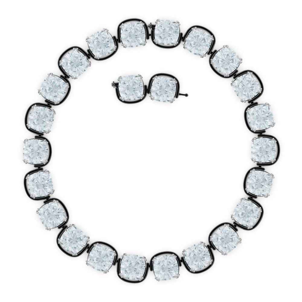 Swarovski Gray Glass Necklace