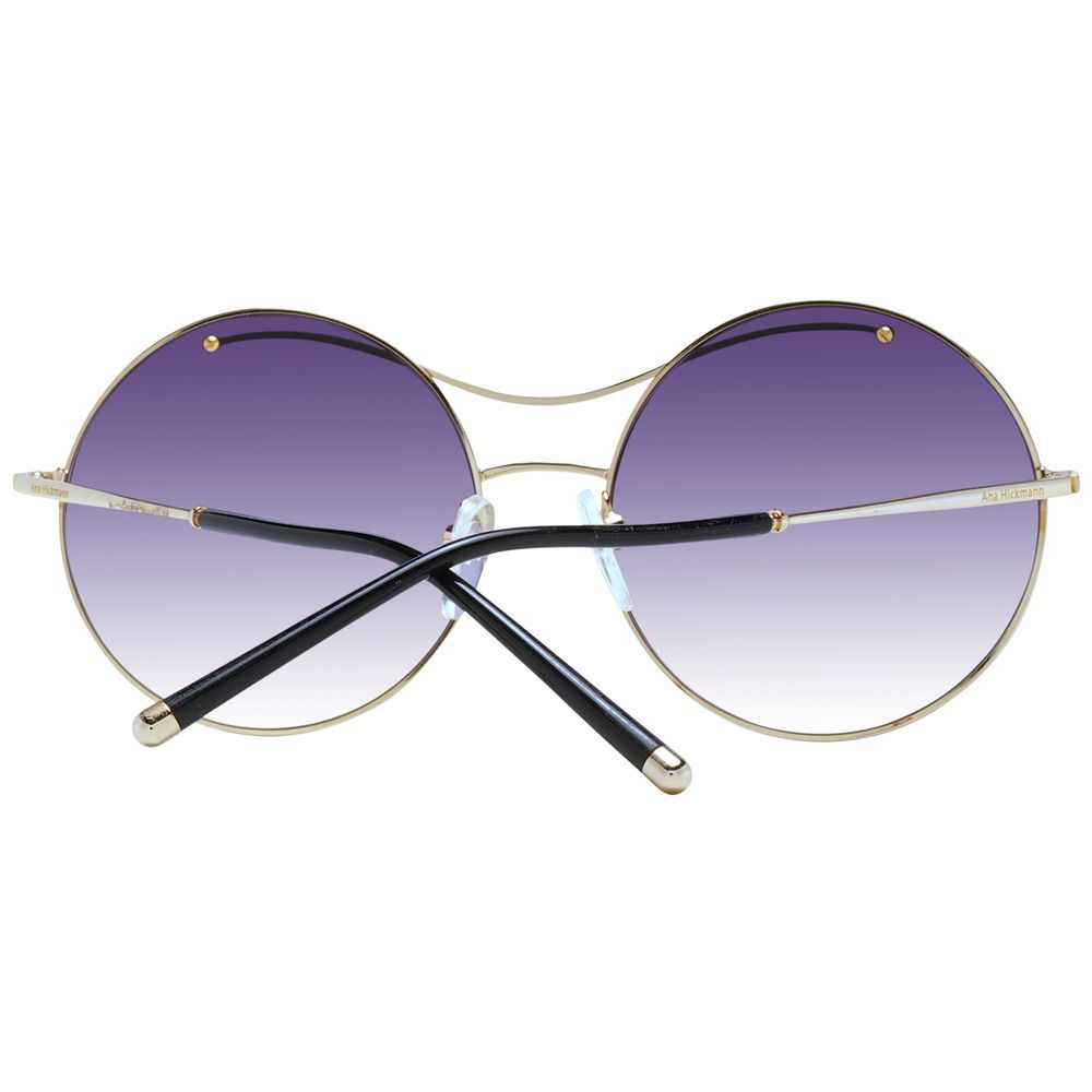 Ana Hickmann Gold Metal Sunglasses