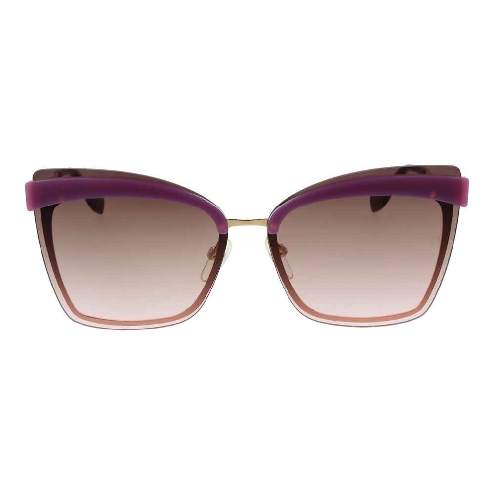 Ana Hickmann Purple Metal Sunglasses
