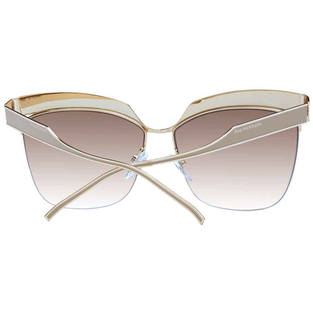 Ana Hickmann Gold Metal Sunglasses