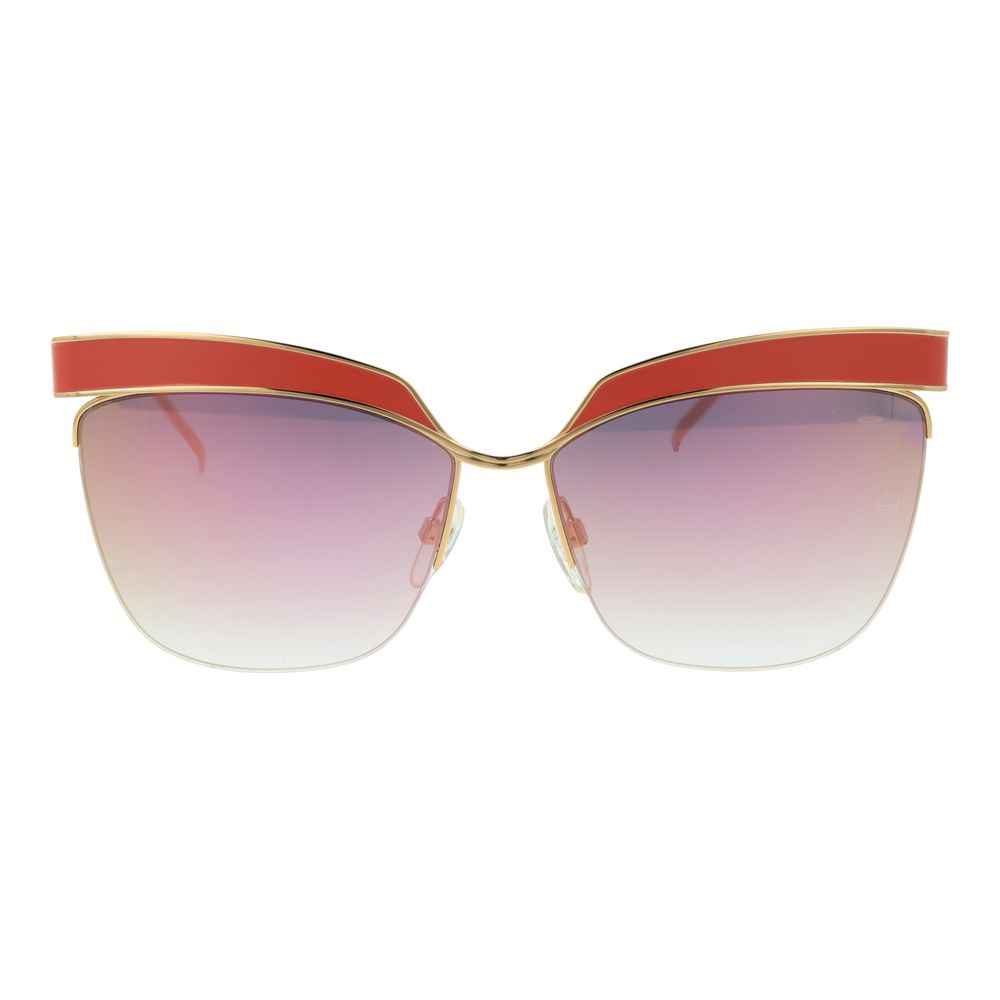Ana Hickmann Gold Acetate Sunglasses